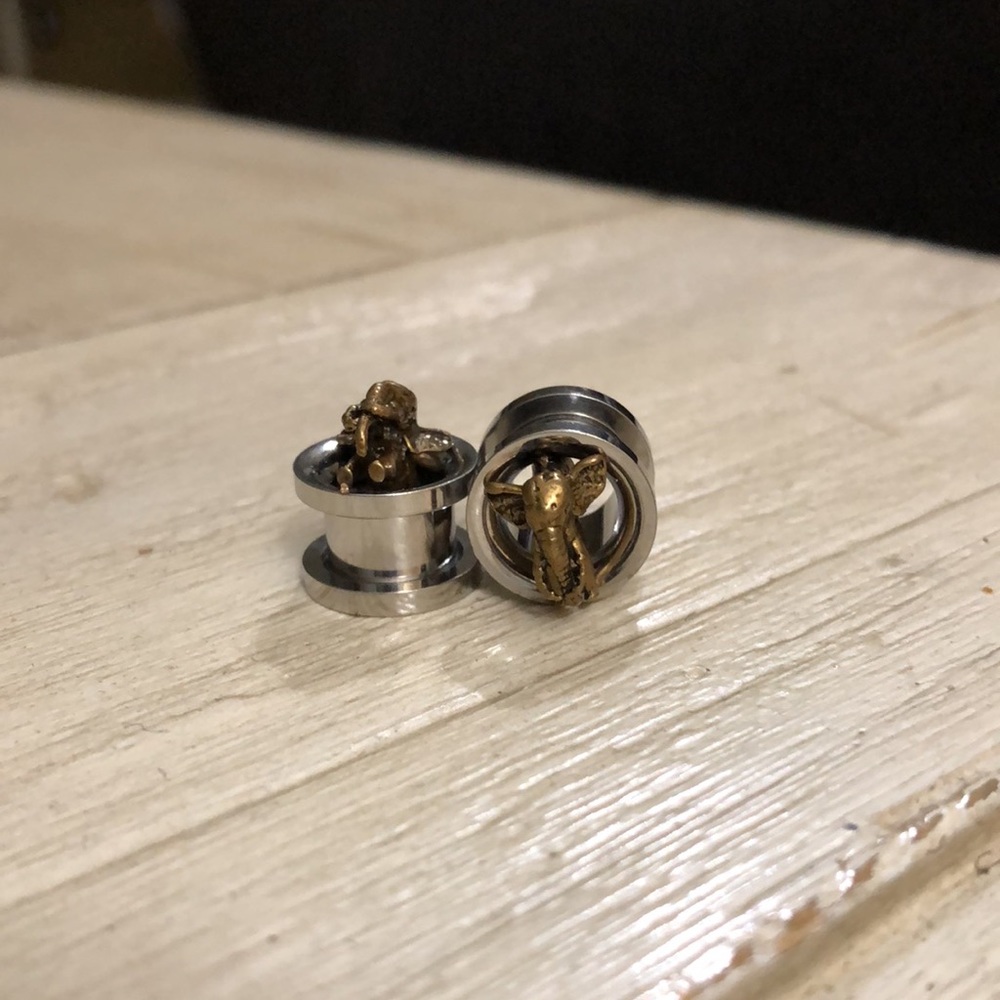 Elephant gauges body jewelry
